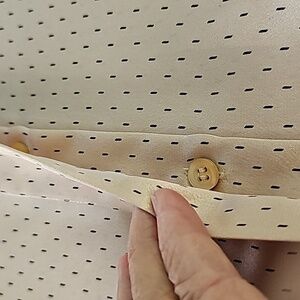 Lloyd Williams vintage silky blouse Size 10. Hidden buttons long‎ sleeves  blush